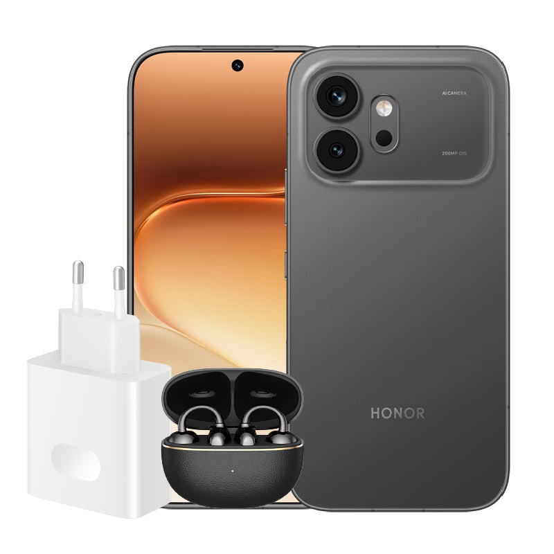 HONOR 600 (8+512GB) + Audífonos HONOR Earbuds 2 Pro + HONOR Cargador Rápido 80W