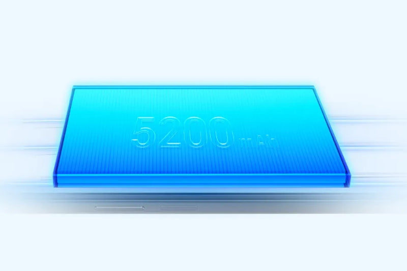 Batería ultra grande de 5200mAh y 35W de SuperCharge
